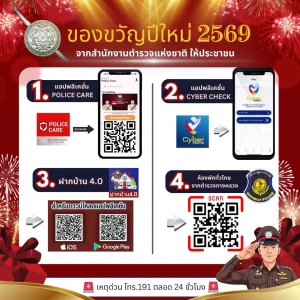 ของขวัญปีใหม่ 2569 จากสำนักงานตำรวจแห่งชาติ ให้ประชาชน